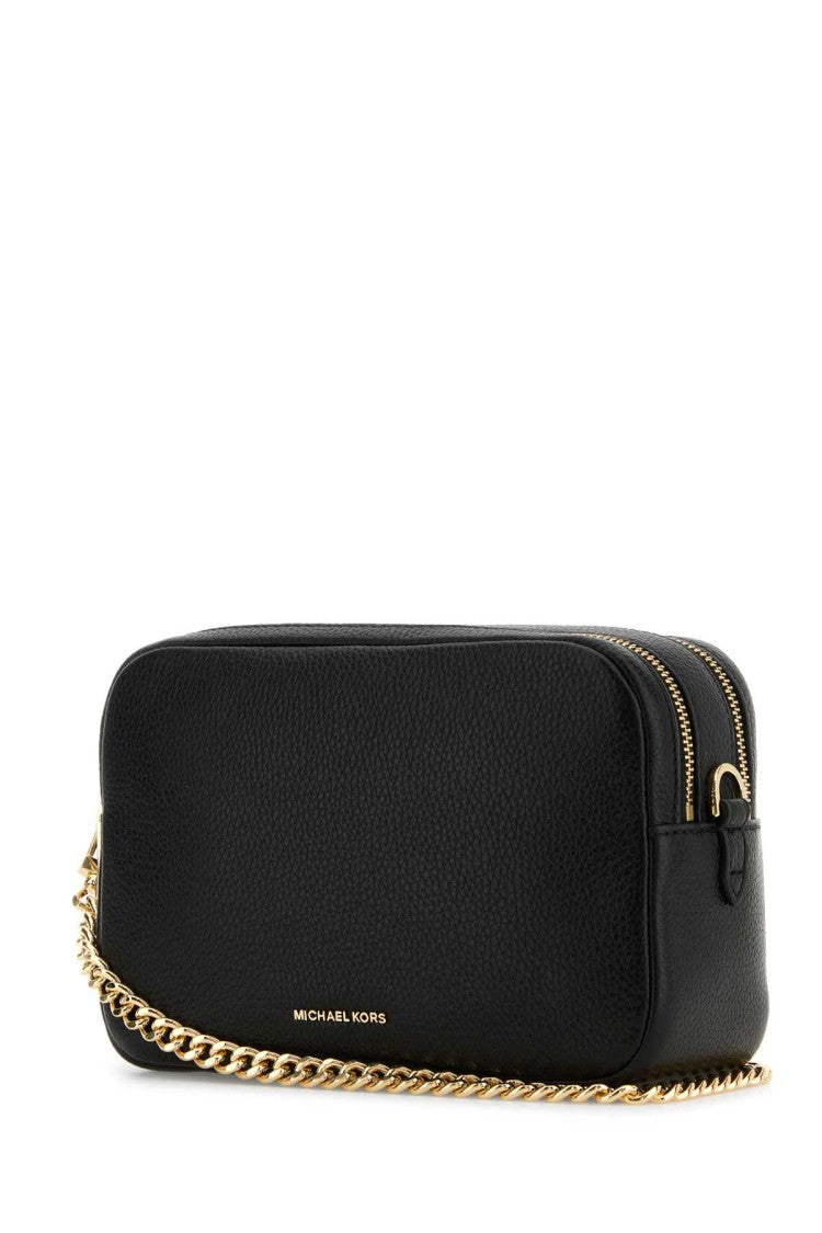 Michael Michael Kors Black Leather Medium Bryant Shoulder Bag