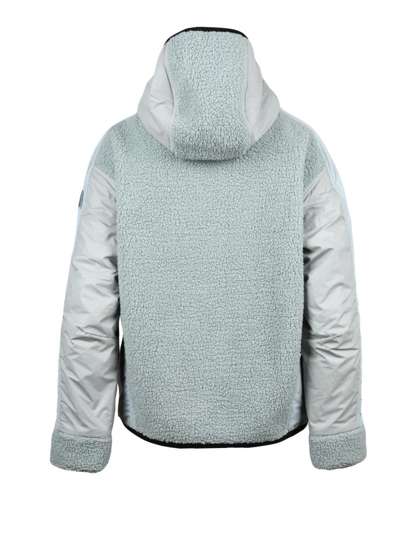 Add Plush Fleece Jacket With Zip Closure And Textured Finish