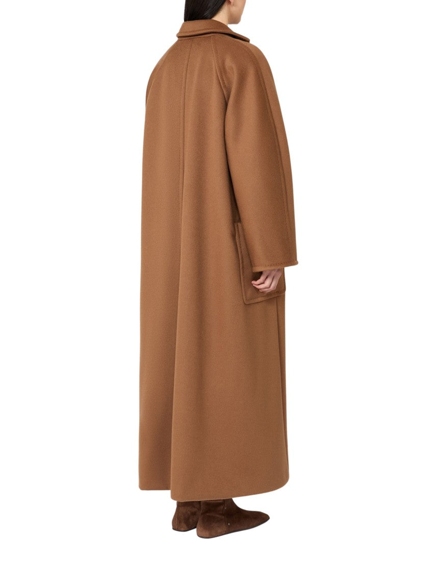 Max Mara Wrap Silhouette Long Cashmere Coat With Tailored Finish