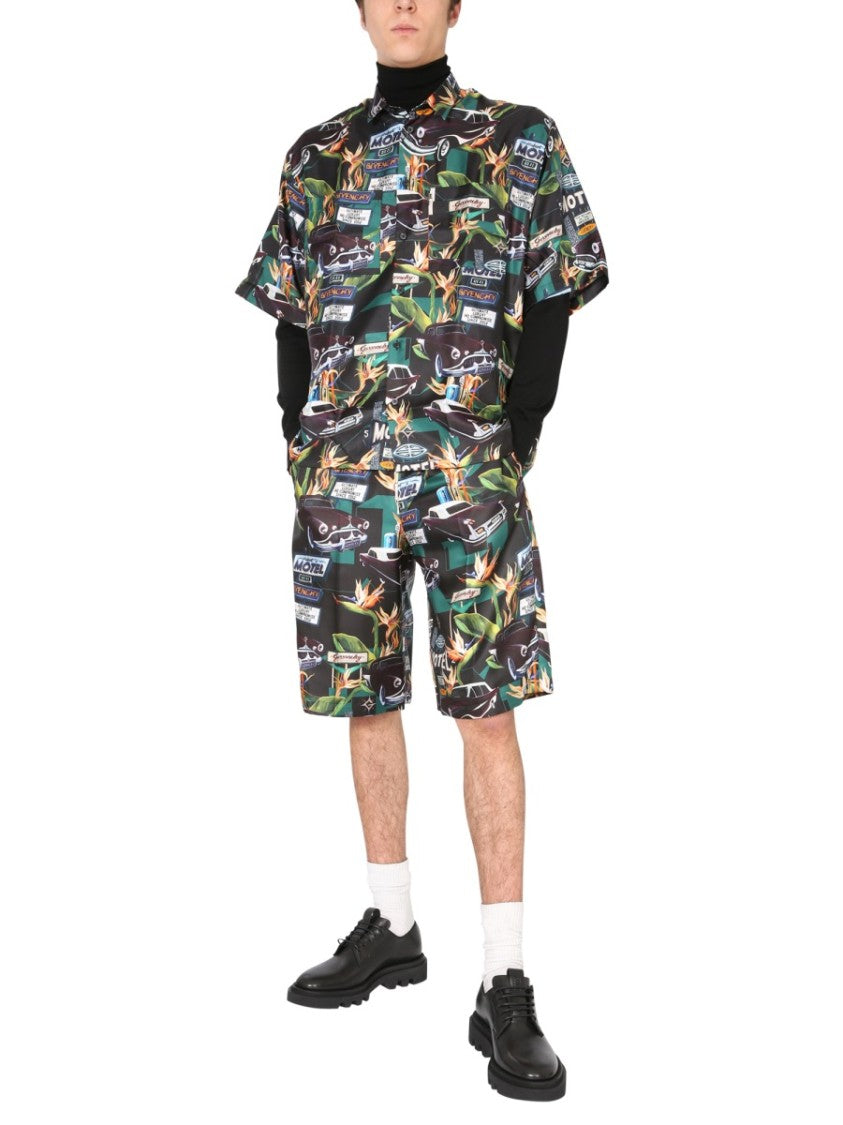 Givenchy Printed Silk Bermuda Shorts