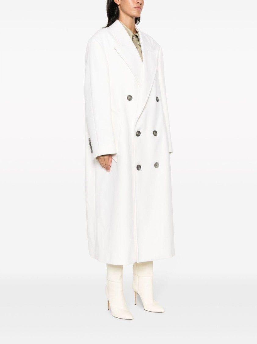 Ami Paris Double-Breasted Ankle-Length Coat