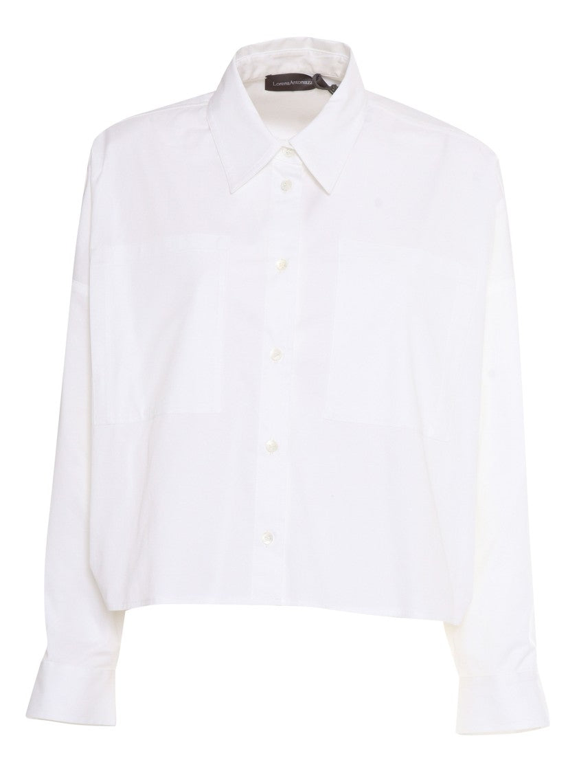 Lorena Antoniazzi Cropped Button-Down Shirt
