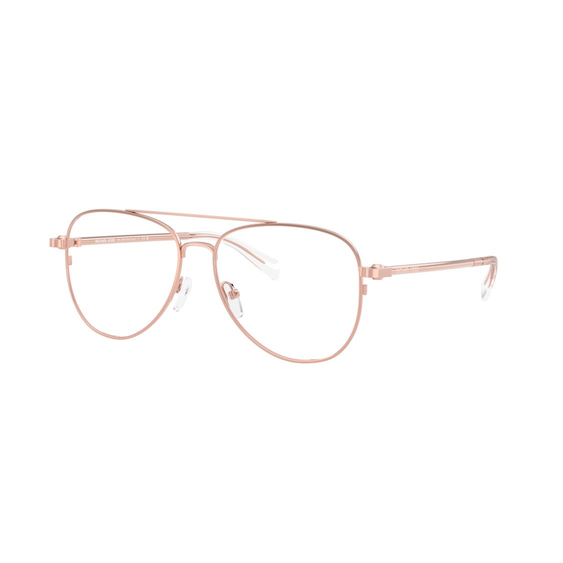 Michael Kors 0Mk3089 Aviator Metal Frame Sunglasses With Rose Gold Finish