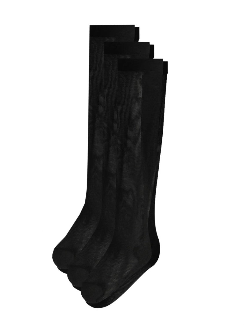 Dolce & Gabbana Tripack Sheer Polyamide-Blend Socks
