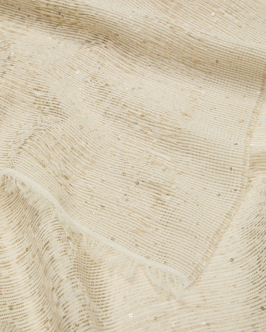 Emporio Armani Woven Weave Appliqued Micro Stole