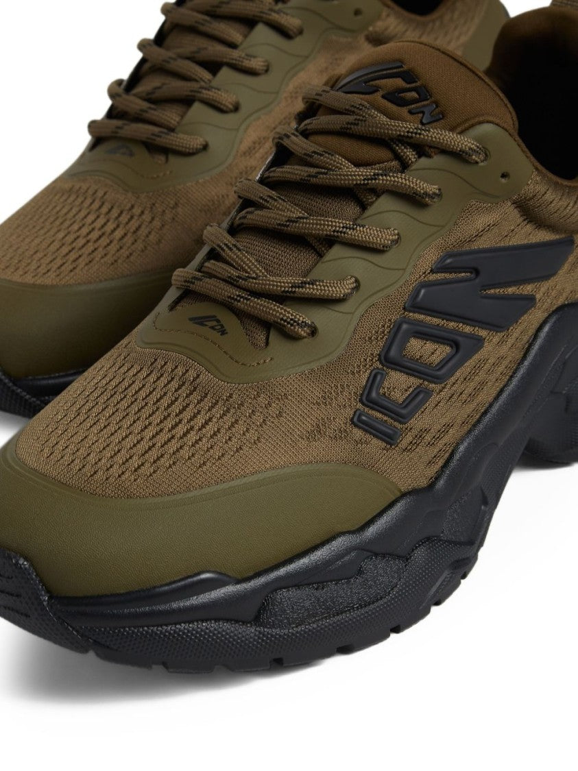 Dsquared2 Olive Green Mesh Sneakers