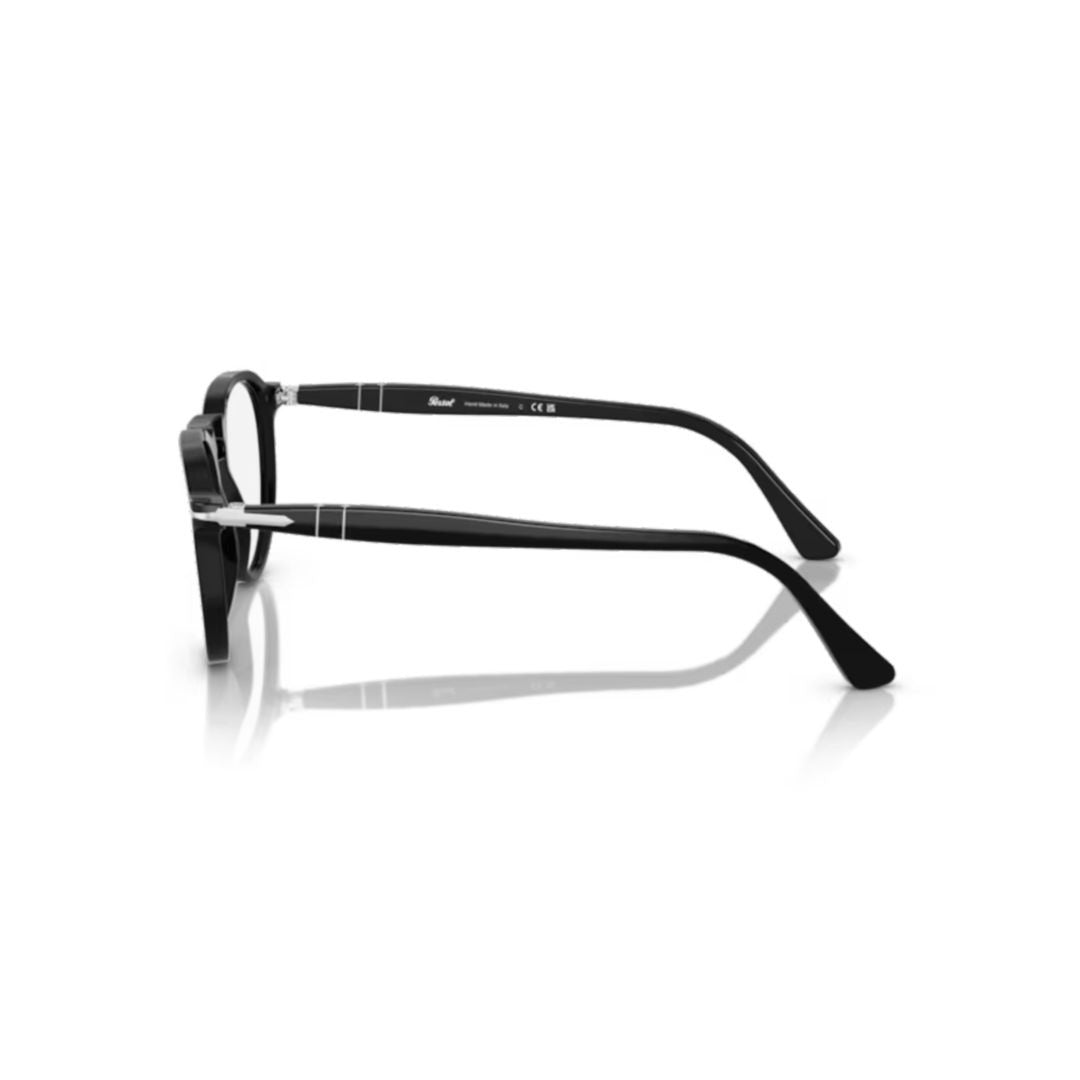 Persol 3286V Vista Round Frame Eyeglasses With Keyhole Bridge