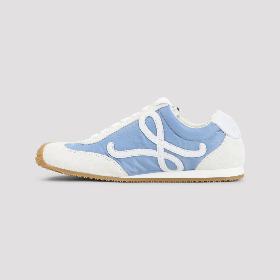 Loewe Blue Leather Sneakers With Distinctive Side Design