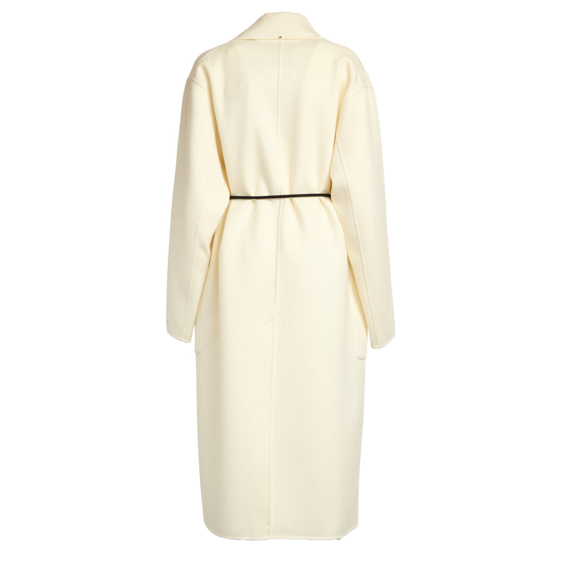 Sportmax Wrap Coat In Pure Wool Drap Double Fabric