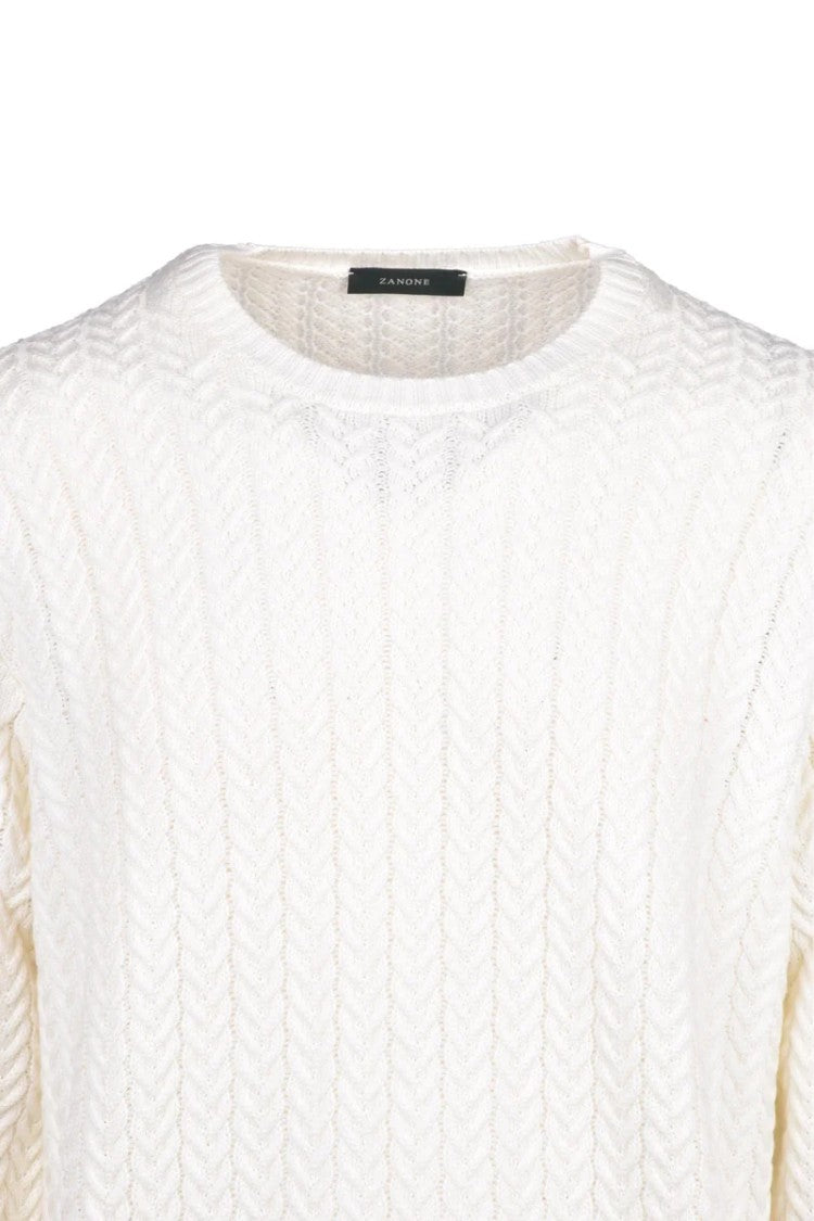 Zanone Crewneck Sweater - White