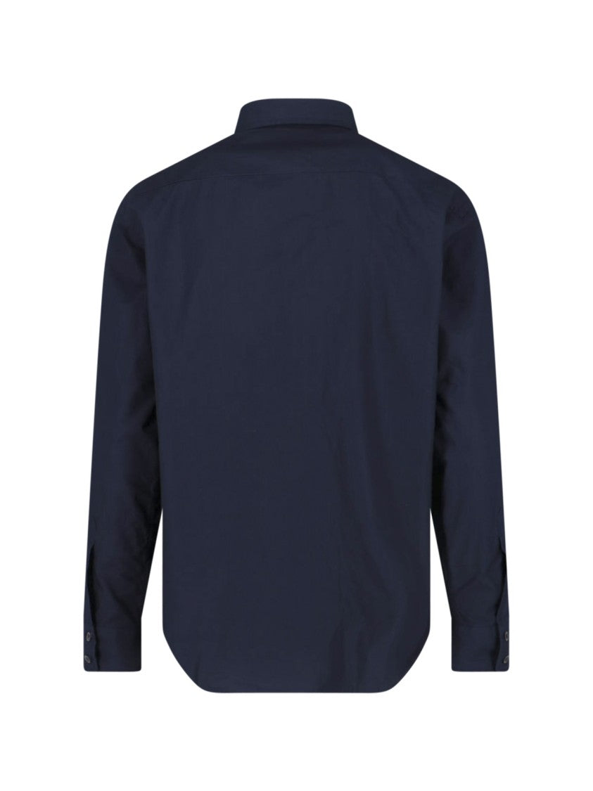 Aspesi Tailored White Shirt With Button-Down Front