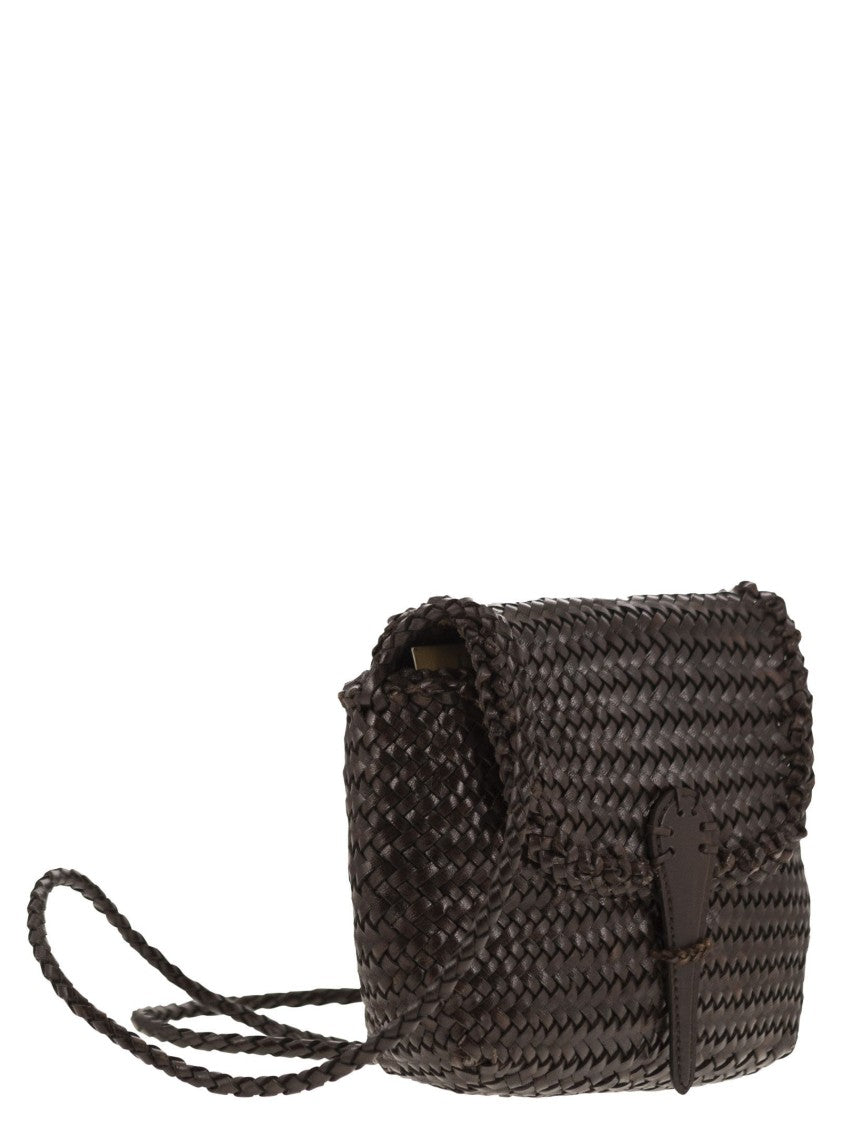 Dragon Mini City Bag - Woven Leather Bag