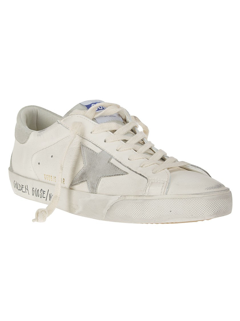 Golden Goose Distressed White Sneakers