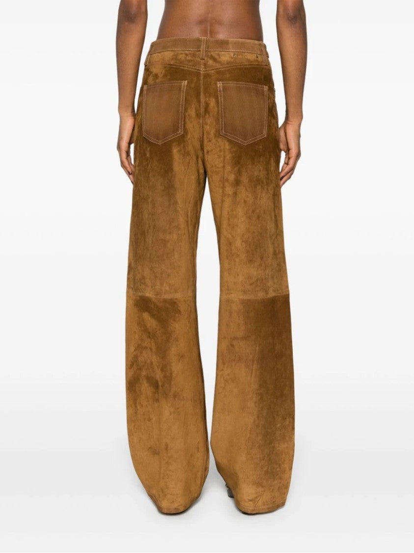 Golden Goose Journey Ws Leather Pant Straight Leg