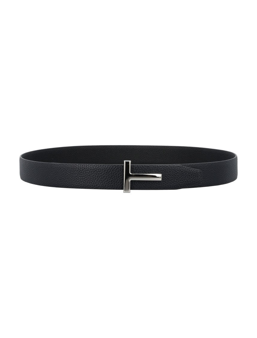 Tom Ford T Grainy Leather Belt
