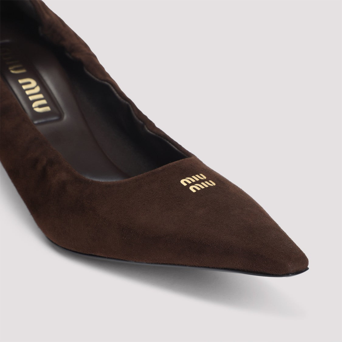 Miu Miu Brown Lamb Leather Pumps