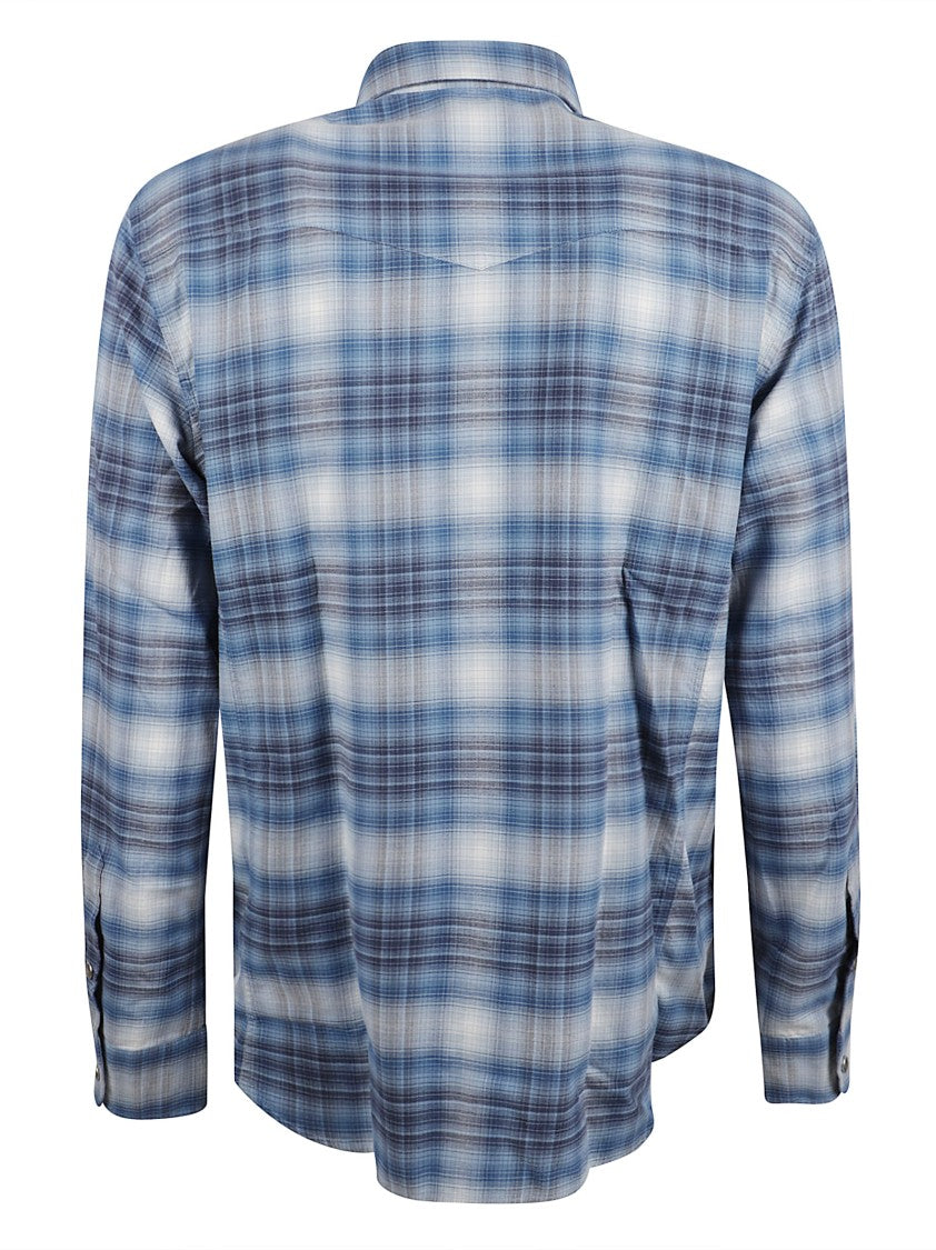 Tom Ford Classic Plaid Shirt With Structured Collar