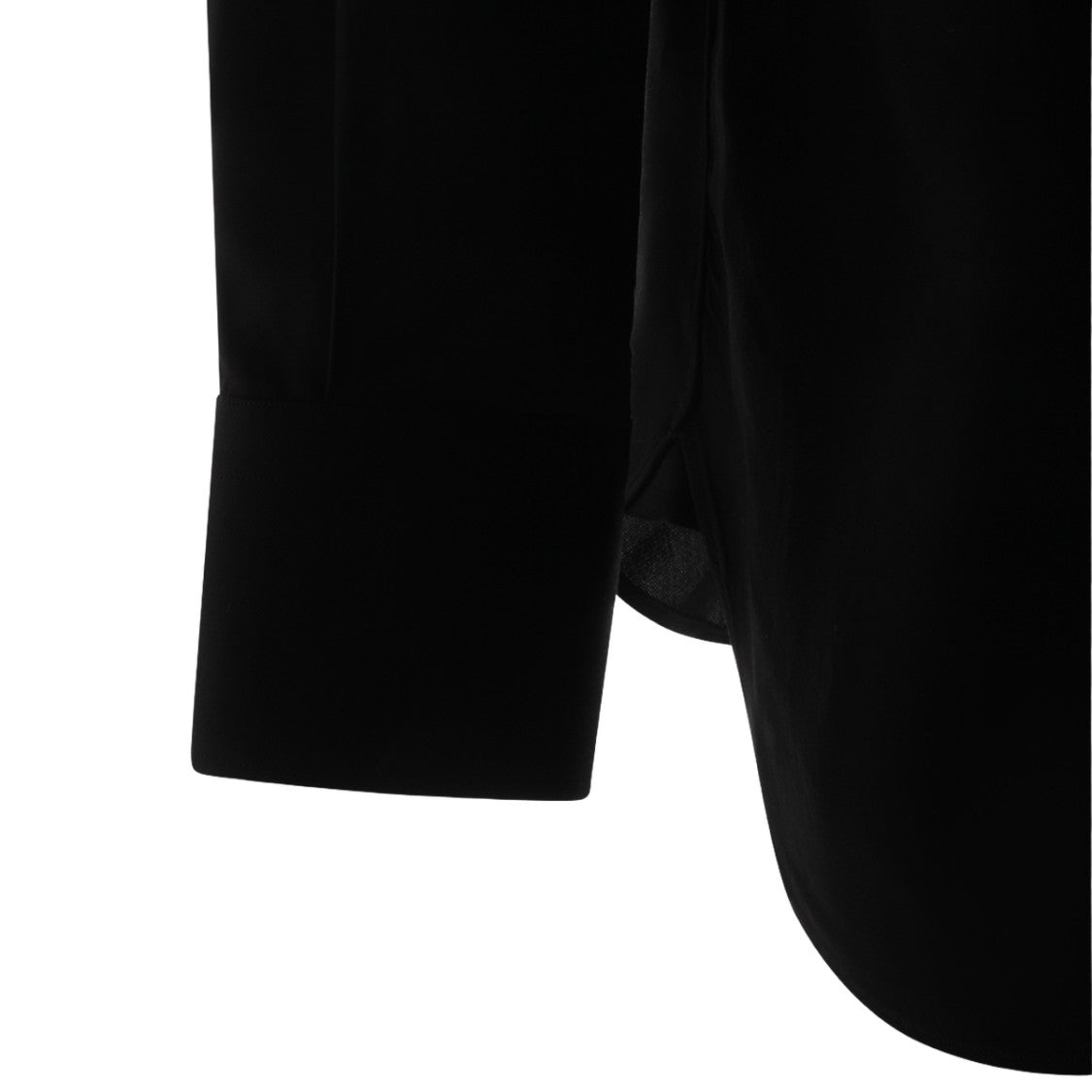 Tom Ford Long-Sleeved Black Shirt With Concealed Button Placket