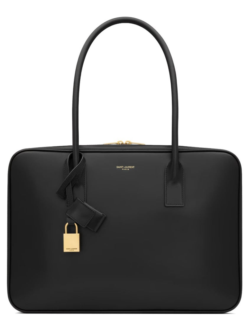 Saint Laurent Black Minimalist Padlock Shoulder Bag