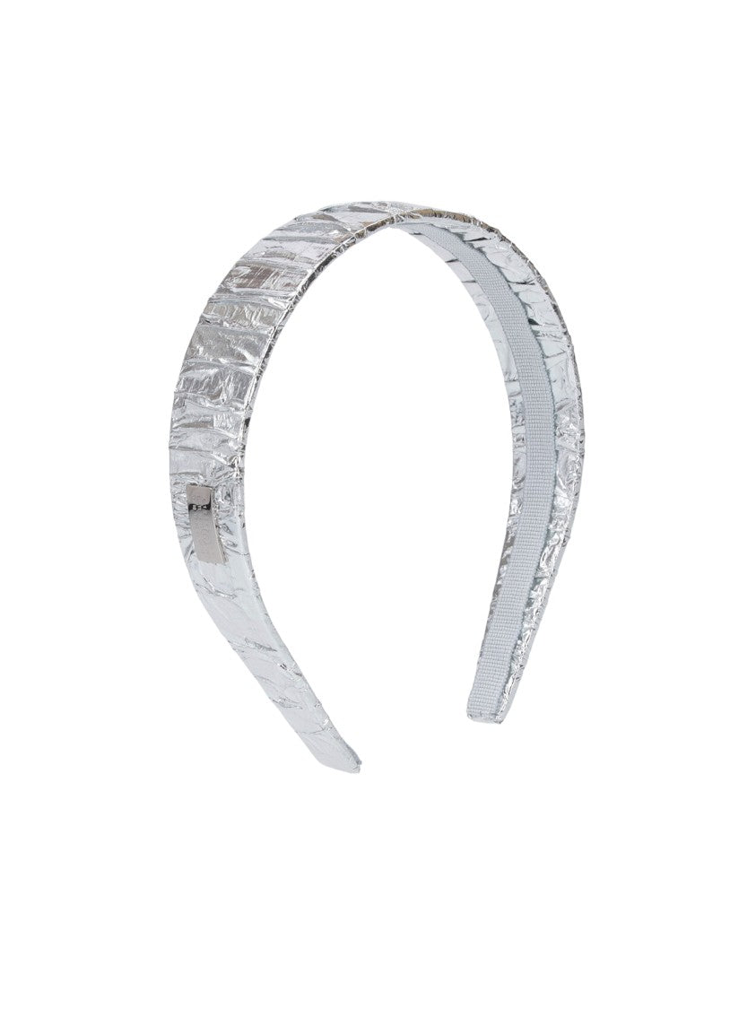 Mm6 By Maison Margiela Polished Silver Jewelry With Minimalist Design
