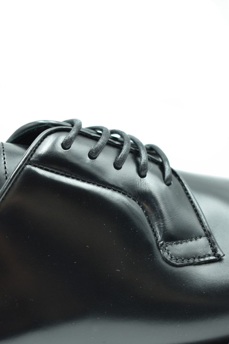 Dsquared2 Lace-Up Black Leather Shoes Polished Silhouette