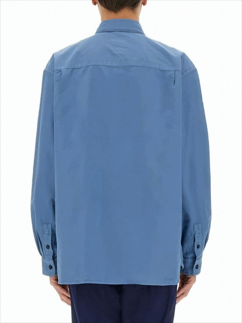 A.P.C. Casual Denim Shirt With Button-Down Collar
