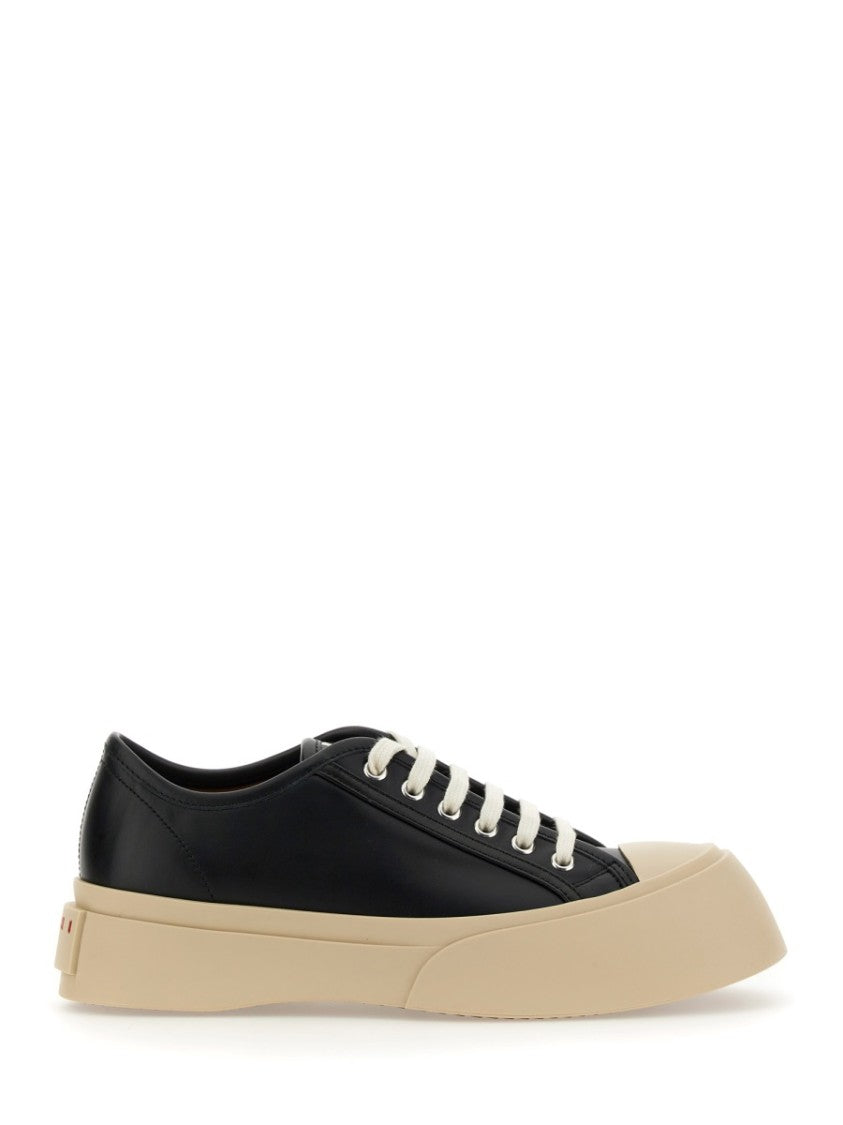 Marni Black Calf Leather Sneakers