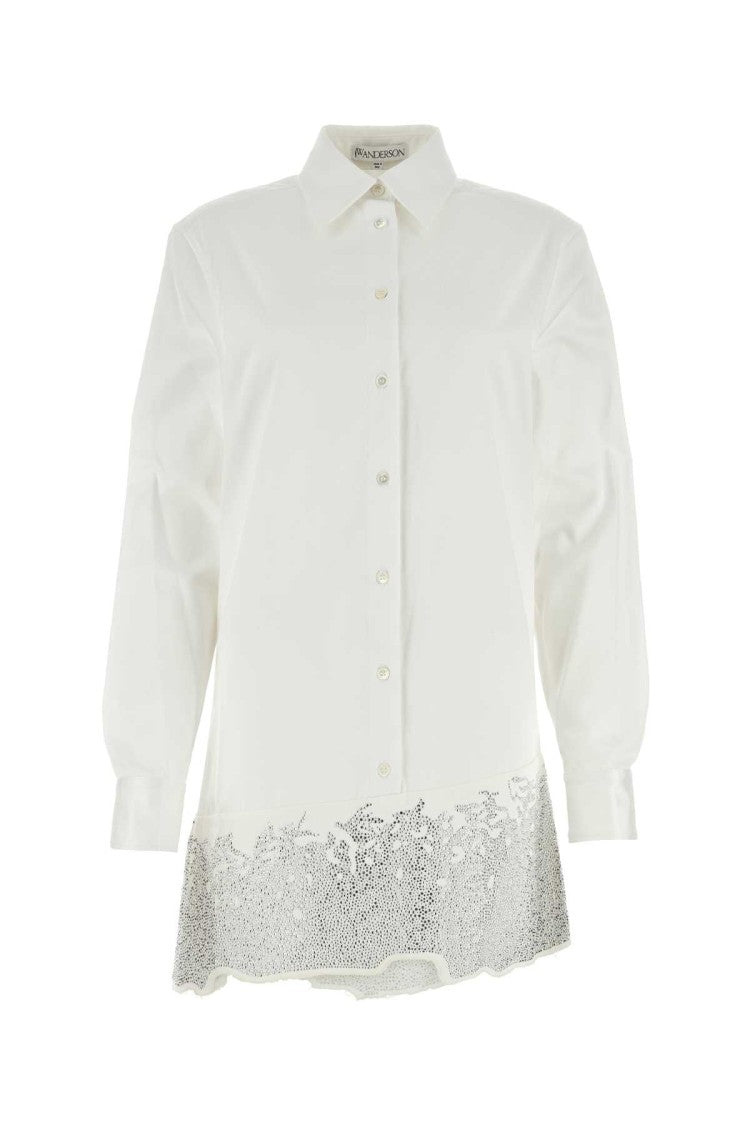 J. W. Anderson White Cotton Shirt Mini Dress