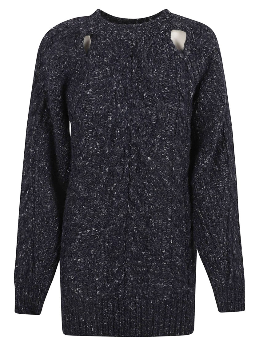 Isabel Marant Textured Knit Dress With Oversized Silhouette