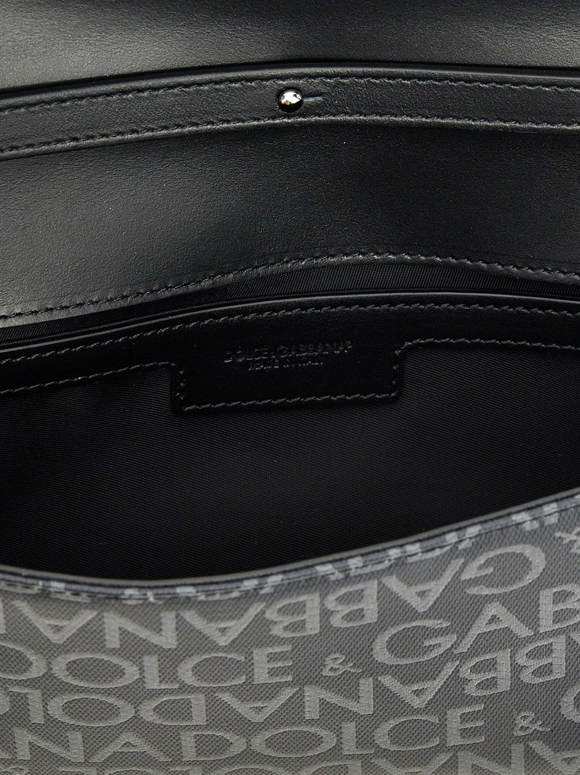 Dolce & Gabbana Coated Jacquard Crossbody Bag