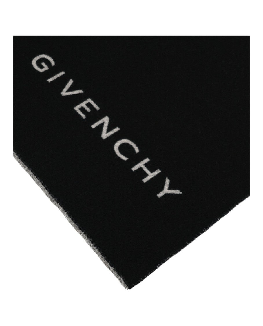 Givenchy Reversible Logo Wool Scarf
