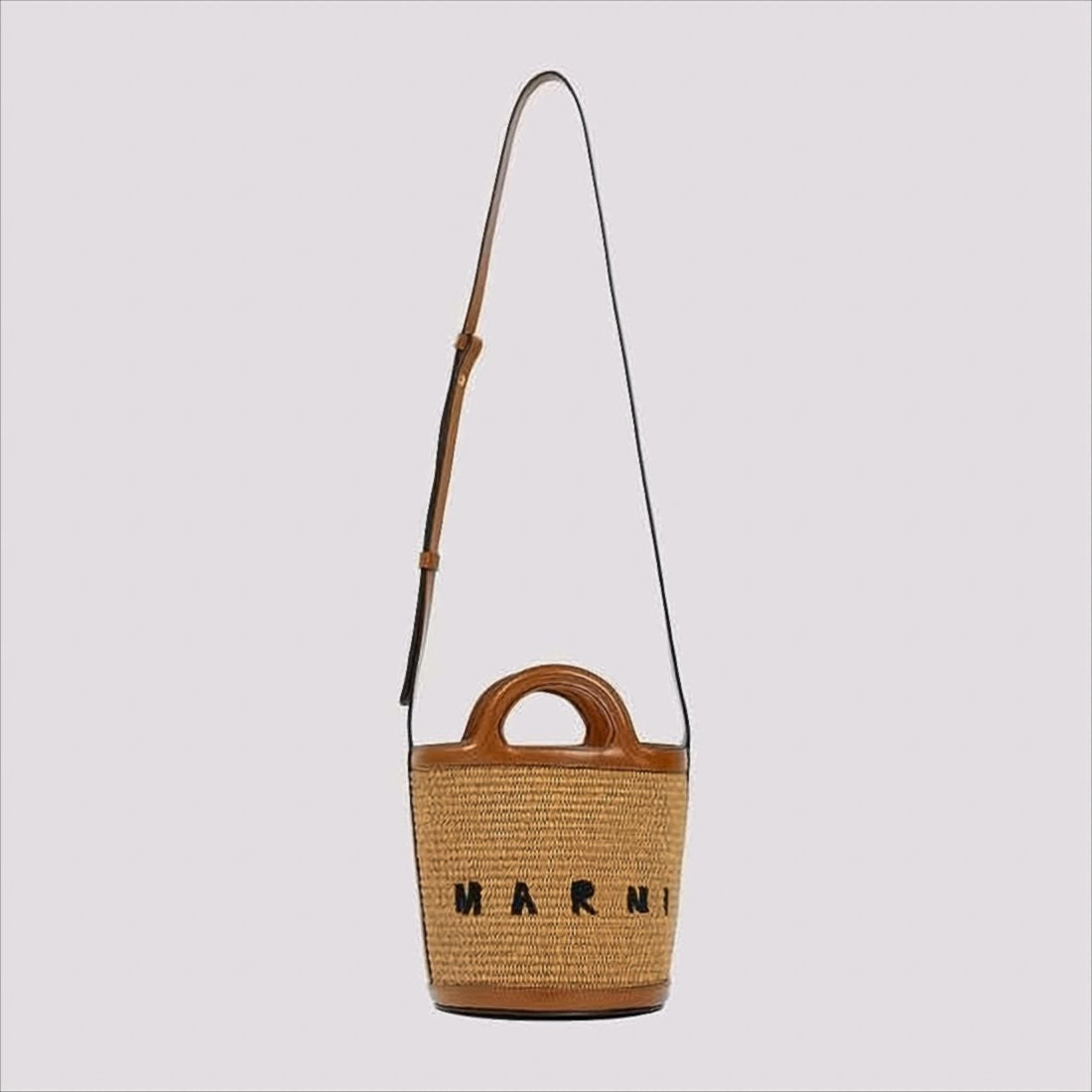 Marni Structured Bucket Tote Bag With Embroidered Detail