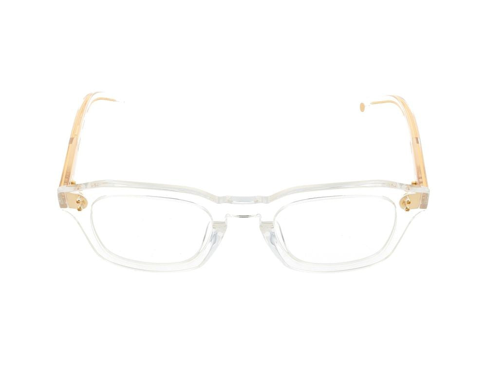Dita Rectangular Crystal Clear Beige Accent Optical Glasses