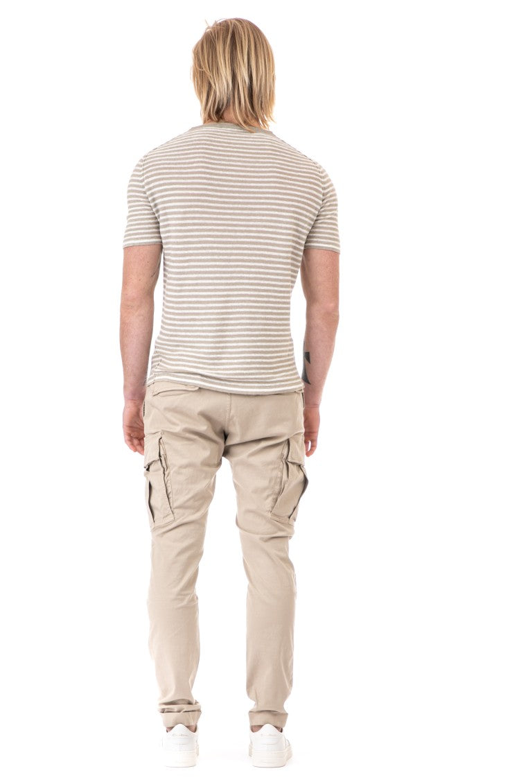 Roberto Collina Striped Linen T-Shirt