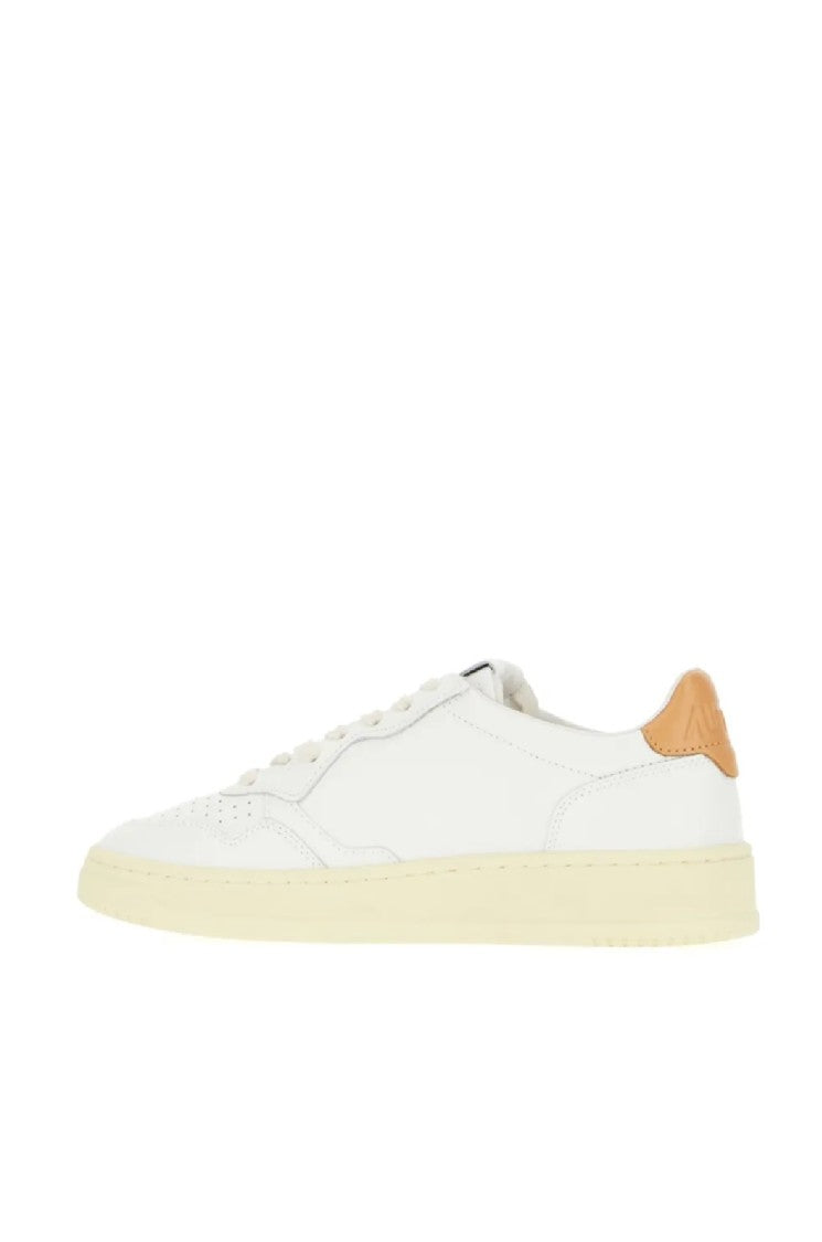 Autry Medalist Low-Top White Leather Sneakers