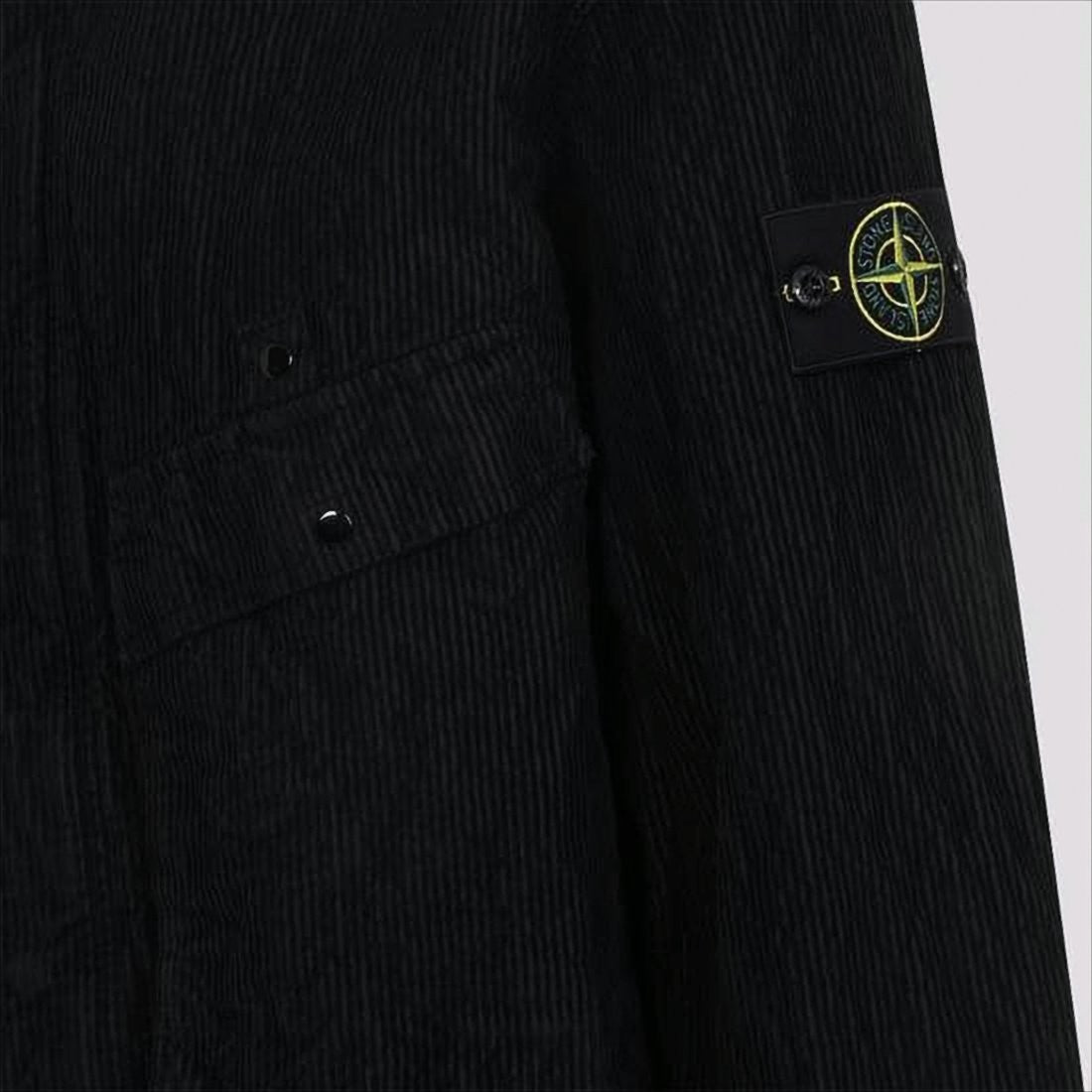 Stone Island Textured Black Casual Jacket
