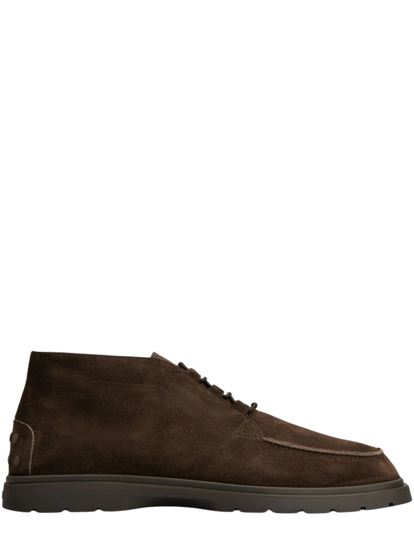 Tod's Mid-Top Suede Boots