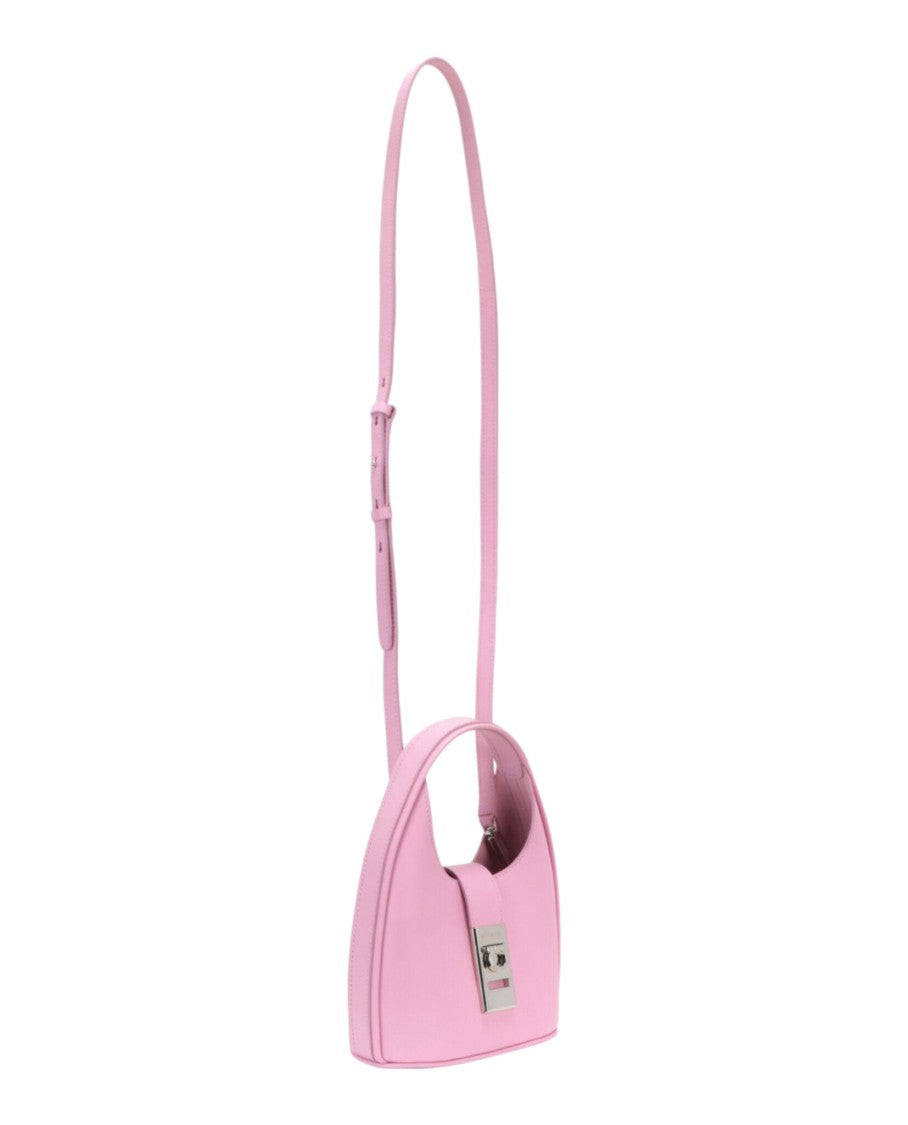 Ferragamo Archive Gancini Leather Hobo Bag