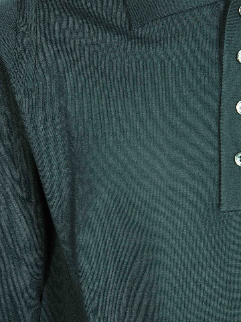 Paolo Pecora Long-Sleeve Polo Cardigan