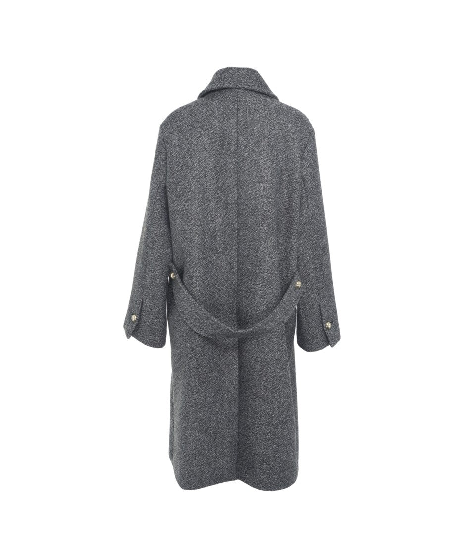 Semi Couture Wool Coat With Timeless Design