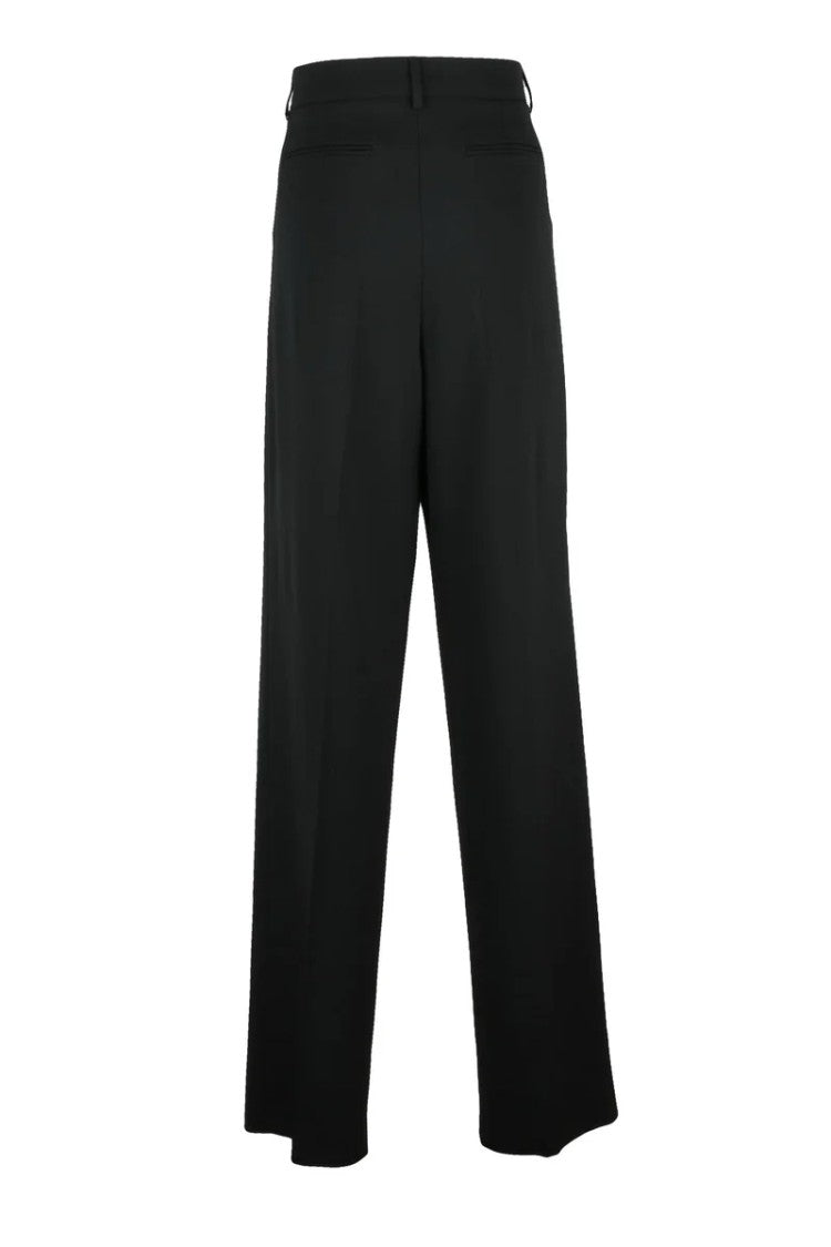 Sportmax Assuan Trousers With Pleats - Black