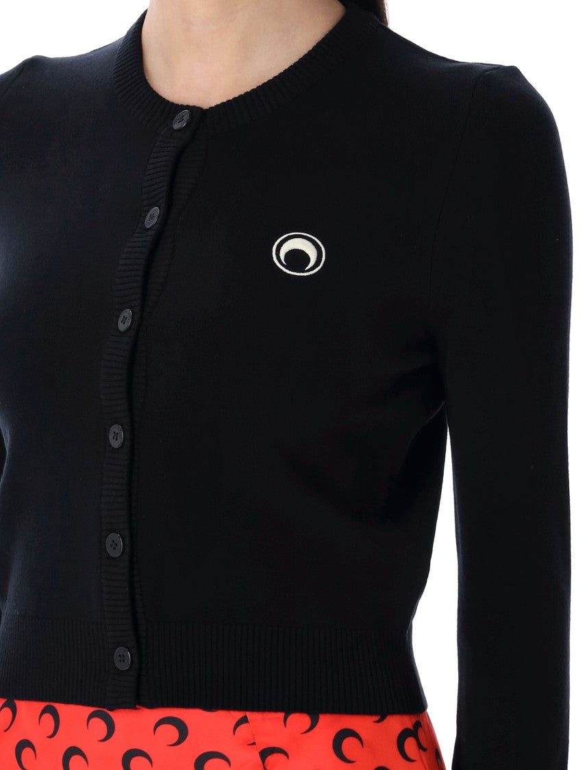 Marine Serre Moon Logo Knit Cardigan