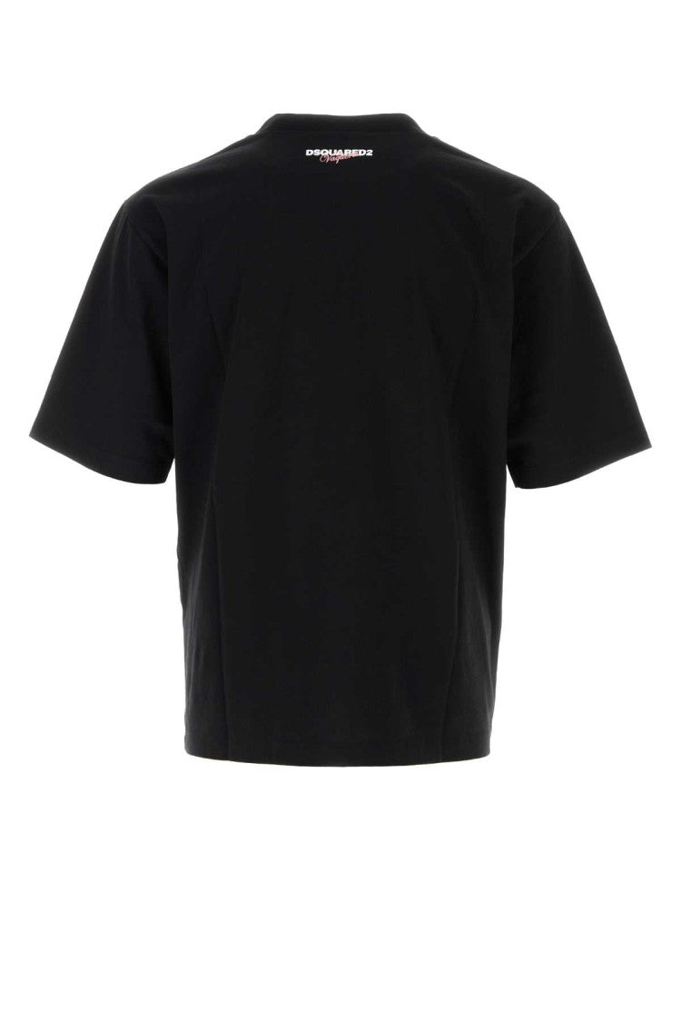 Dsquared2 Black Cotton T-Shirt