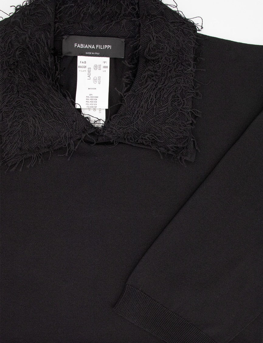 Fabiana Filippi Slim Fit Knitwear With Textured Collar