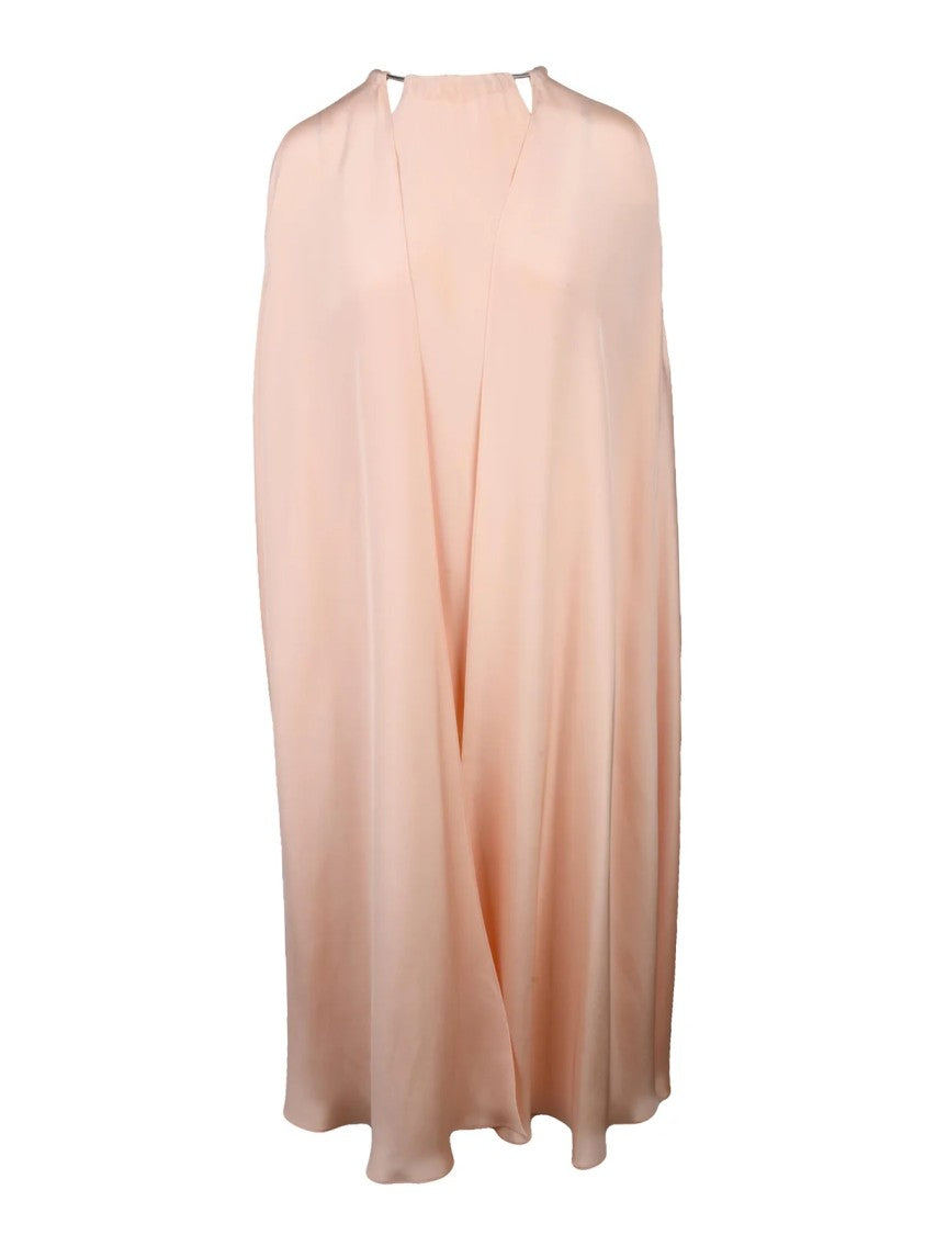 Max Mara Long Dress Silk Pink