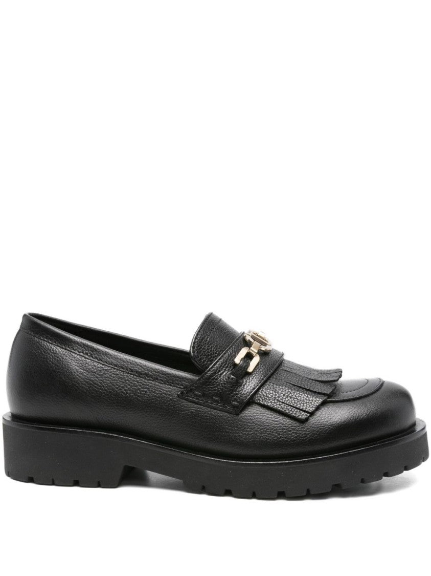 Twin-Set Platform Loafer With Metallic Logo