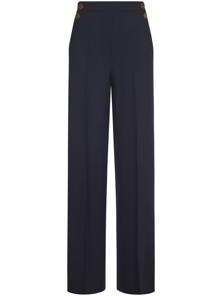 Max Mara Wide-Leg Trousers With Tailored Silhouette