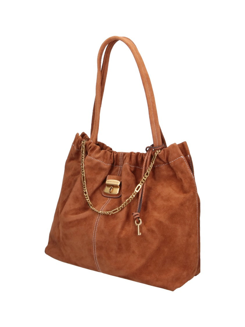 Marc Jacobs Brown The Christina Calf Suede Tote Bag