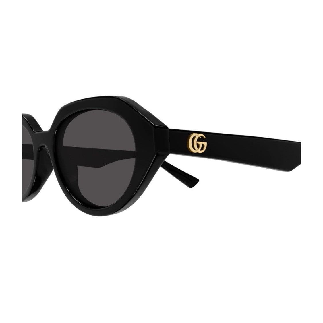 Gucci Gg2178s Emblem Black Acetate Oval Sunglasses