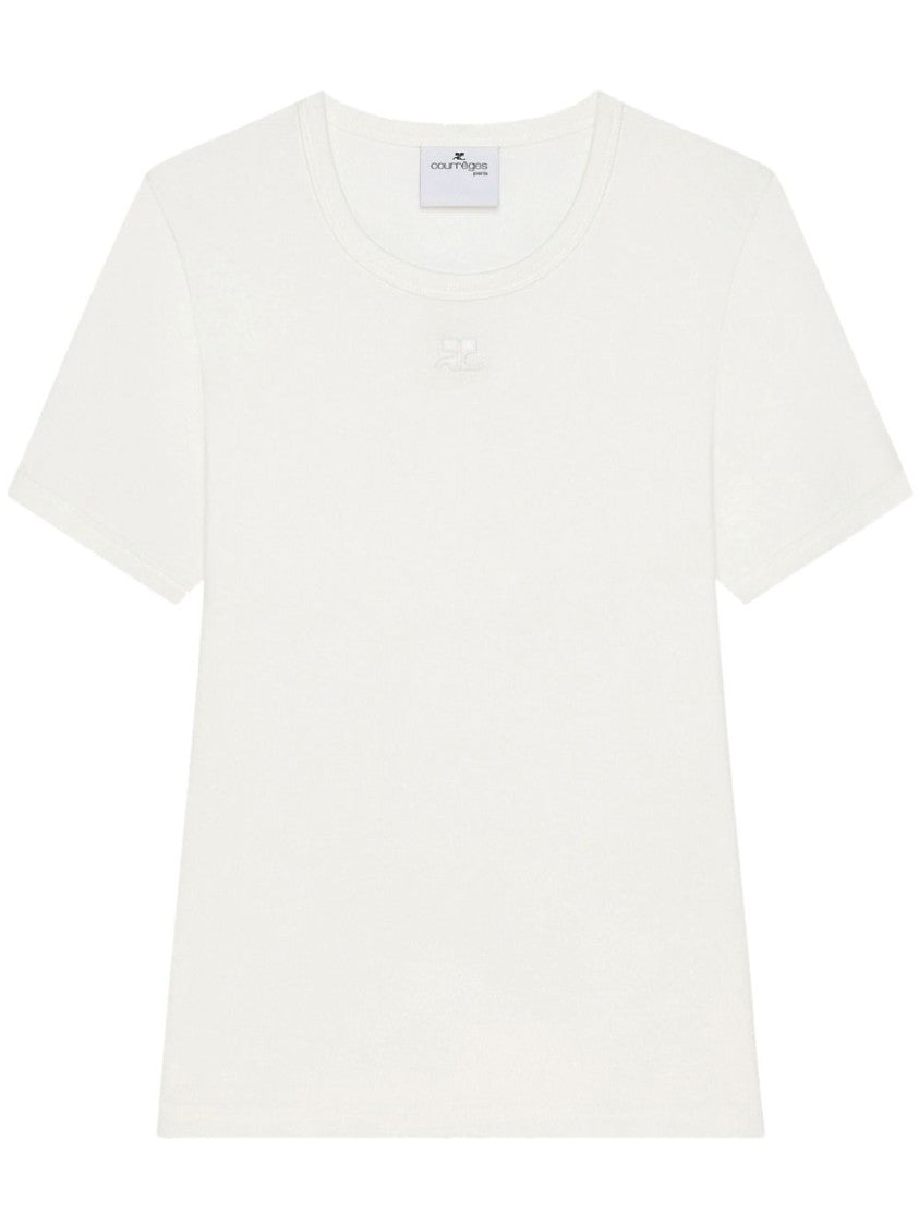 Courrèges White Crew Neck Top